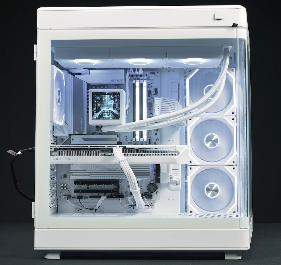 All-White Gaming PC | RX 9060 XT + AMD Ryzen 5 9600X: imagen 2
