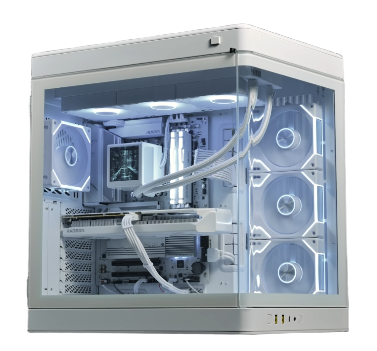 All-White Gaming PC | RX 9060 XT + AMD Ryzen 5 9600X: imagen 1